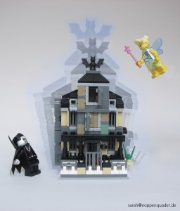 lego minifig noppenquader moc dracula fee haunted house