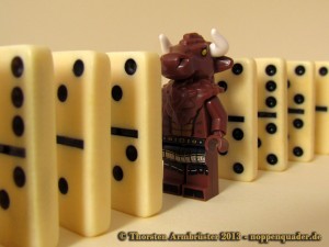 lego moc minifig minotaurus monster noppenquader domino