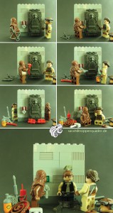 lego minifig noppenquader moc star wars stormtrooper christmas carbonite han solo leia chewie