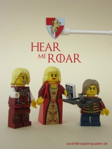 lego minifig noppenquader moc game of thrones lannister hear me roar Jamie Cersei Tyrion Lion