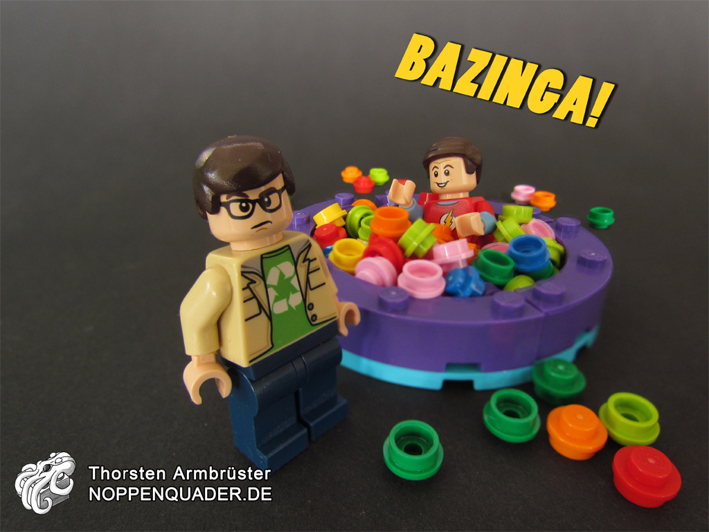 Lego big bang theory sheldon leonard ball pit bällebad bällchenbad bazinga moc tbbt minifig minifigs