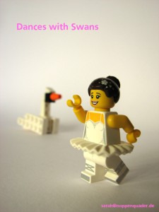 lego minifig noppenquader moc Schwanensee Swanlake der mit dem Wolf tantz Ballerina Schwan Tanz
