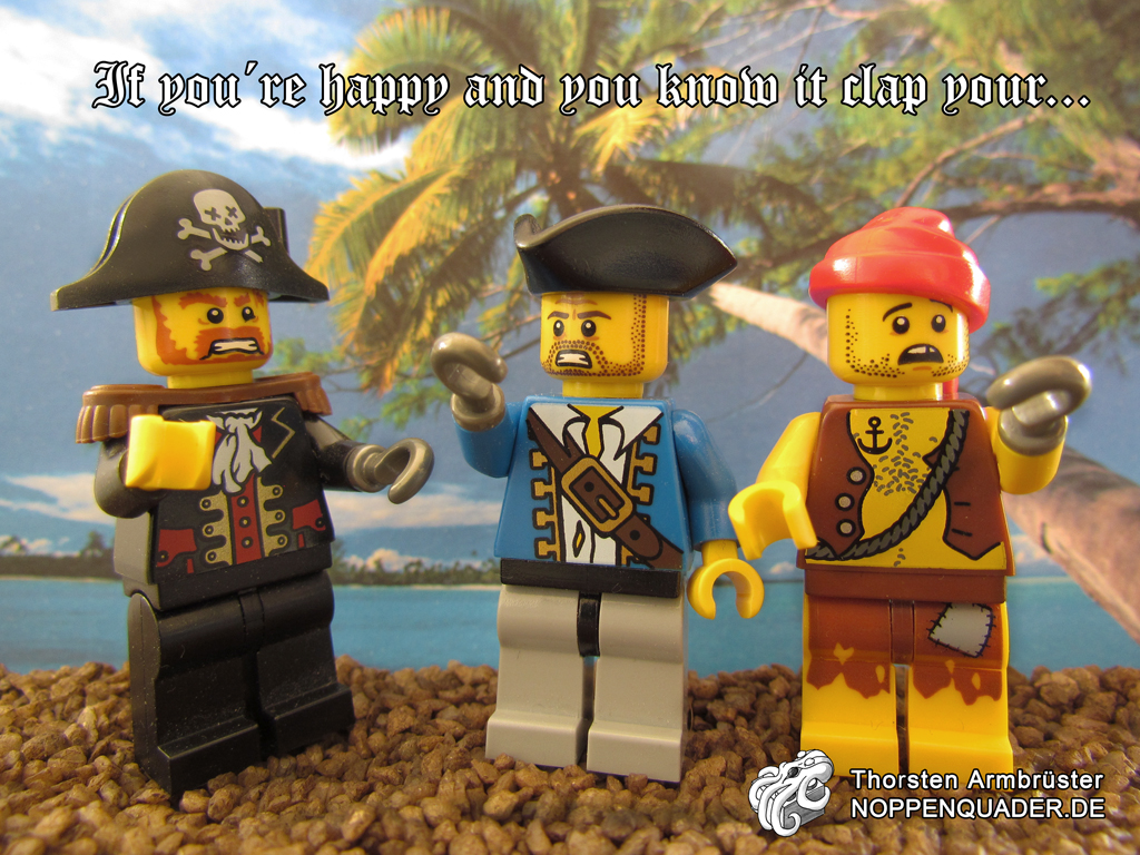 lego pirates, piraten, lied, song, noppenquader, haken, hook, seeräuber, moc
