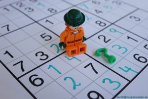 lego minifig noppenquader moc Riddler Sudoku Questionmark numbers green