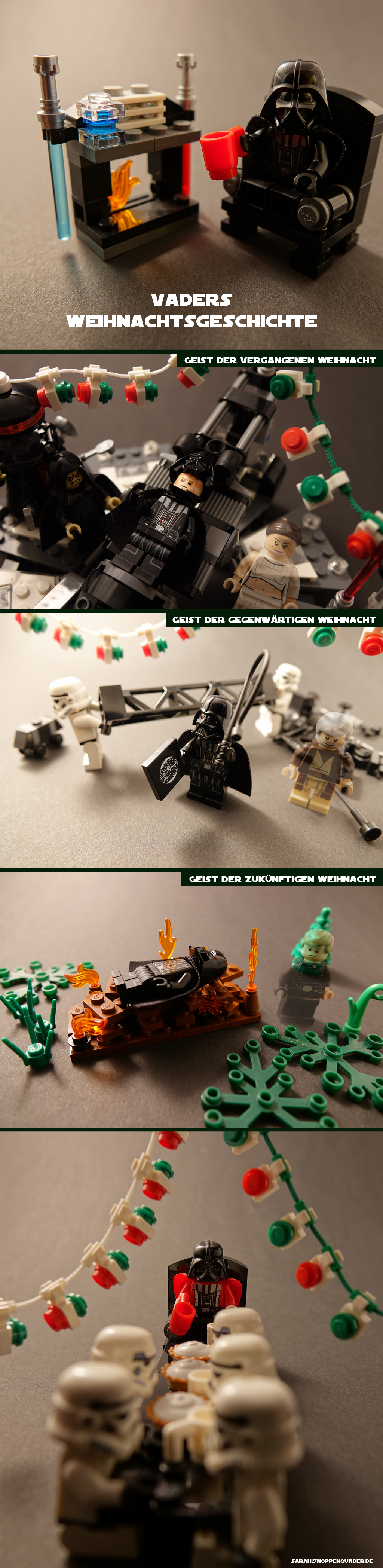 Lego Moc Vaders Weihnachtsgeschichte Star Wars Darth Vader Christmas Ebenezar Geister Griósts 